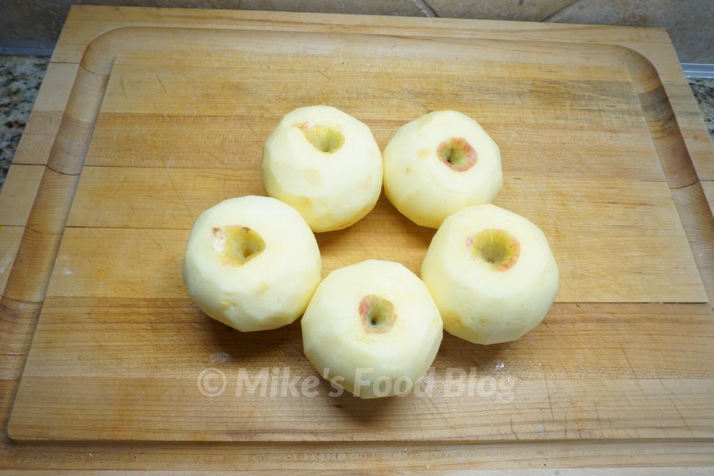 peeled apples