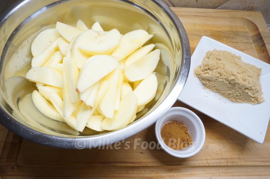 sliced apples with other ingredients