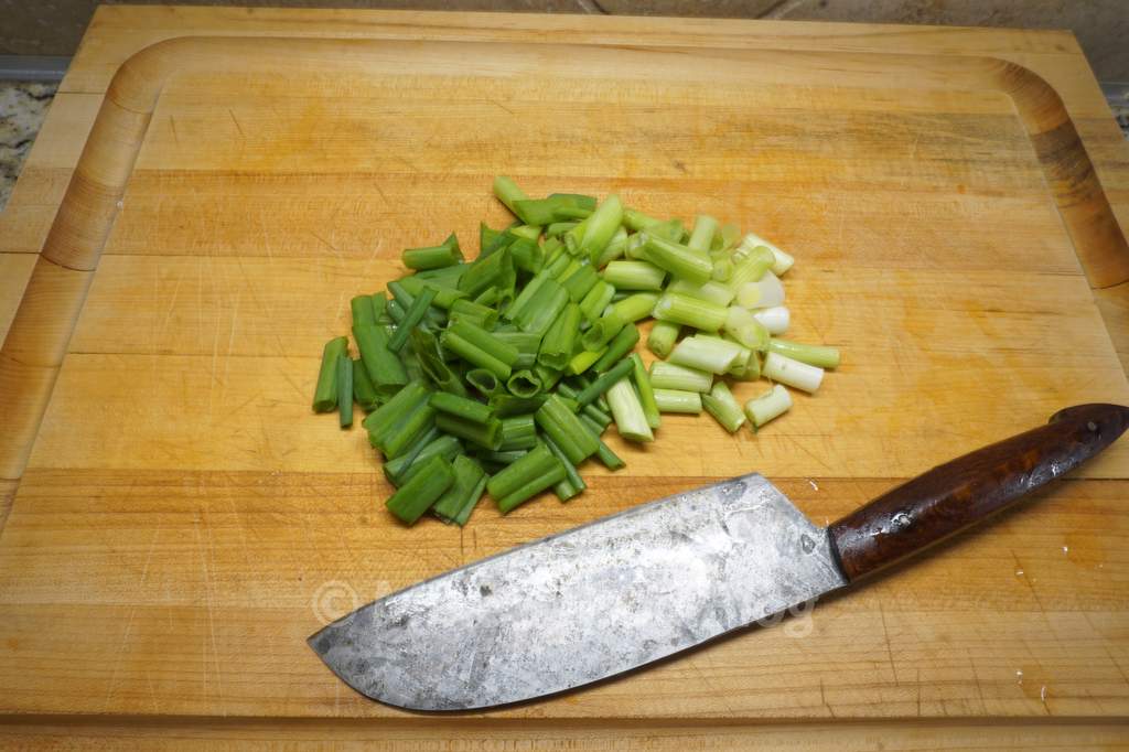 rough chop green onions