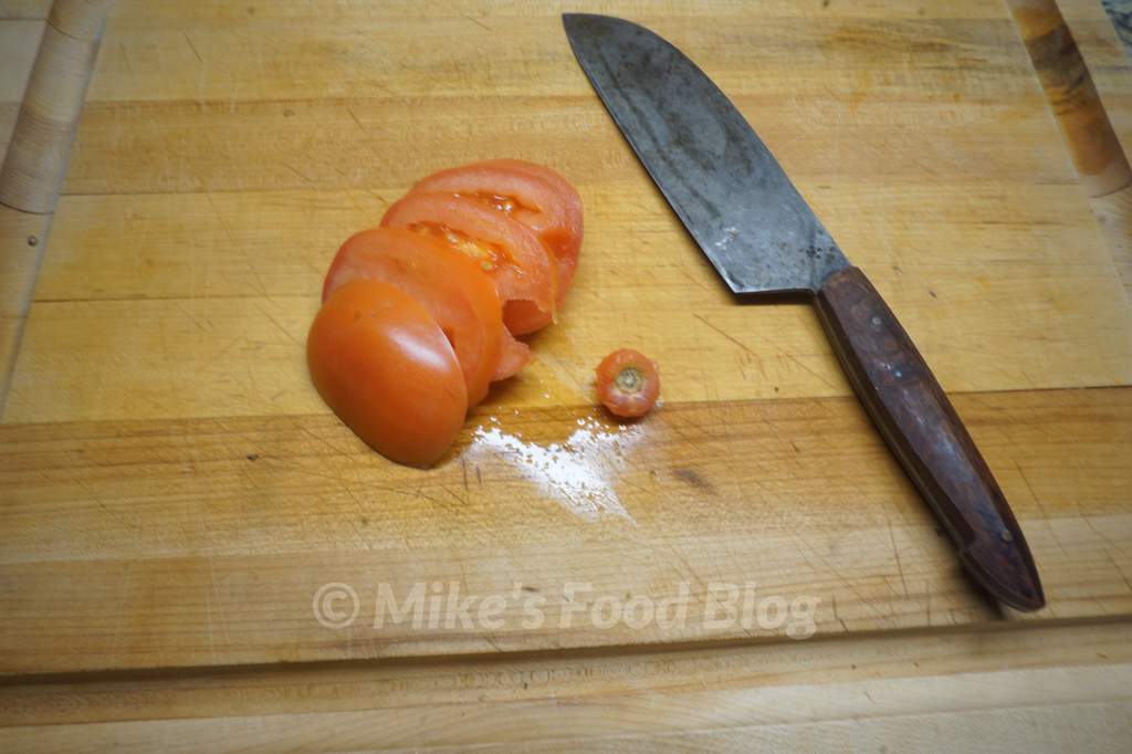 core and slice roma tomato