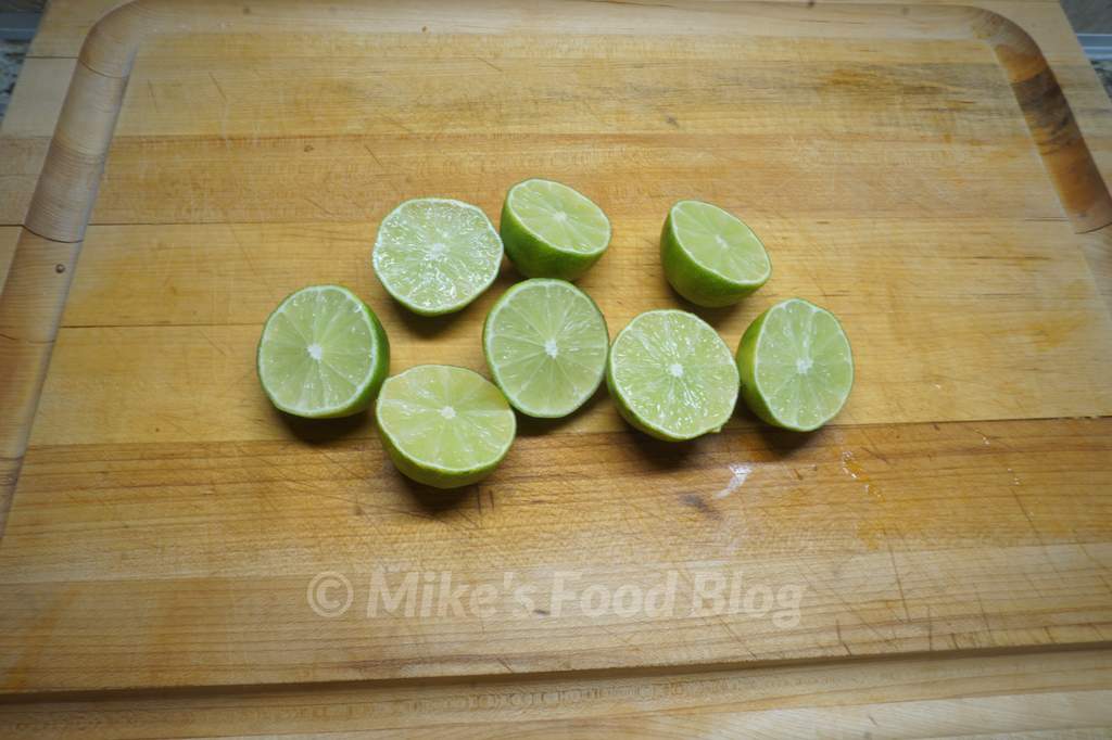 roll and cut limes